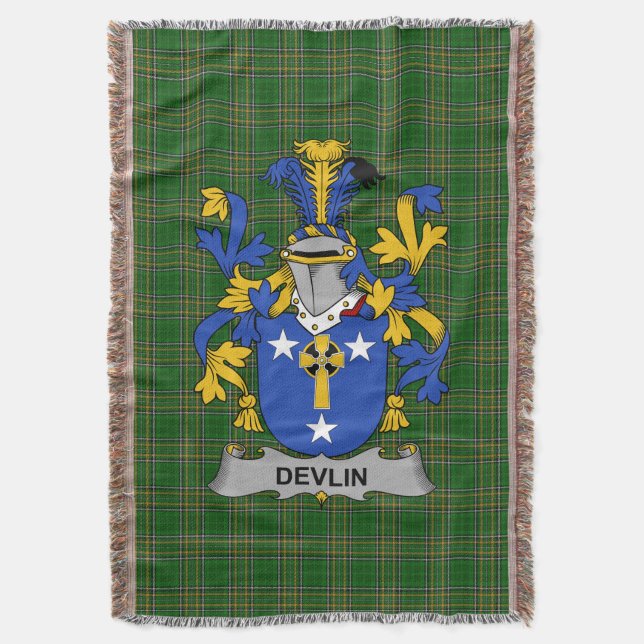 Couverture Irish Devlin ou O_Devlin Armoiries de famille Cres (devant Vertical)