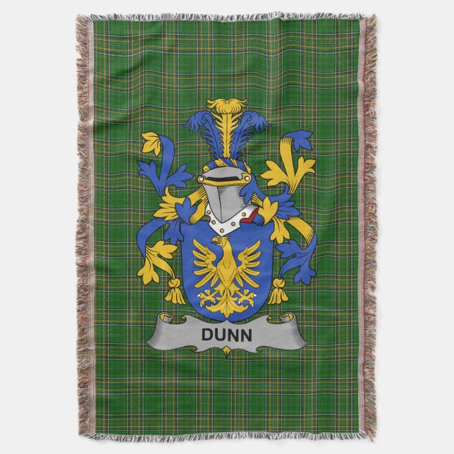 Couverture Irish Dunn ou O_Dunn Manteau d'armoiries Family Cr (devant Vertical)