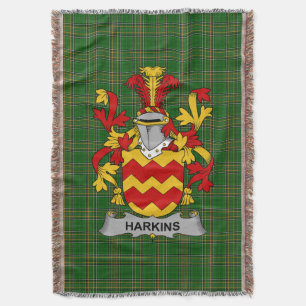 Couverture Irish Harkins ou O_Harkin Coat d'armoiries Family