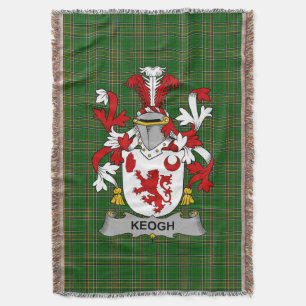 Couverture Irish Keogh ou McKeogh Coat of Arms Family Crest