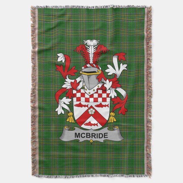 Couverture Irish McBride ou MacBride Manteau d'armoiries Fami (devant Vertical)