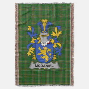 Couverture Irish McDaniel ou Daniel Coat of Arms Family Cres