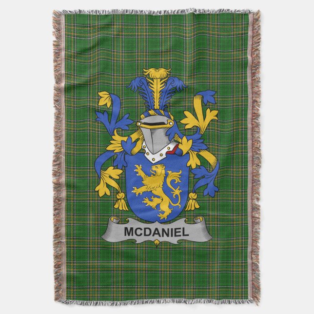 Couverture Irish McDaniel ou Daniel Coat of Arms Family Cres (devant Vertical)