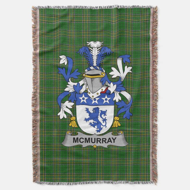 Couverture Irish McMurray Manteau d'armoiries Famille Crest I (devant Vertical)
