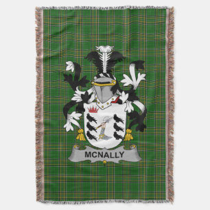 Couverture Irish McNally Manteau d'armoiries Family Crest Irl