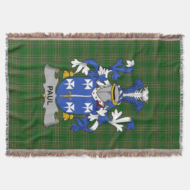 Couverture Irish Paul Coat of Arms Family Crest Irlande (Devant)