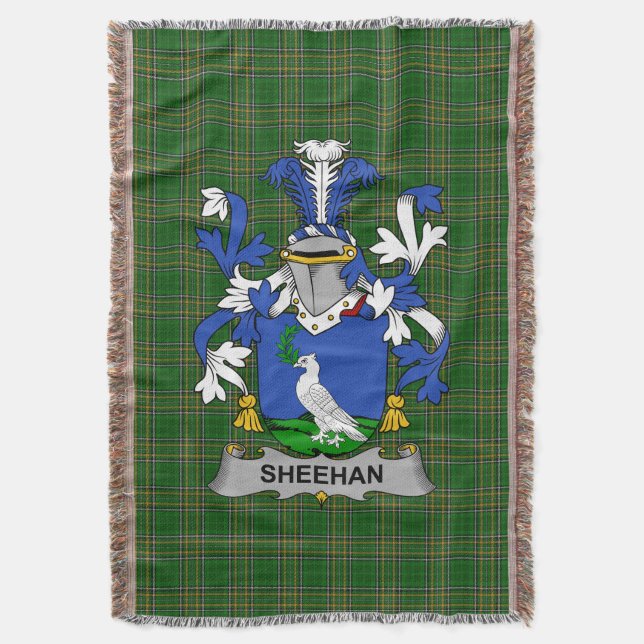 Couverture Irish Sheehan ou O_Sheehan Armoiries de la famille (devant Vertical)