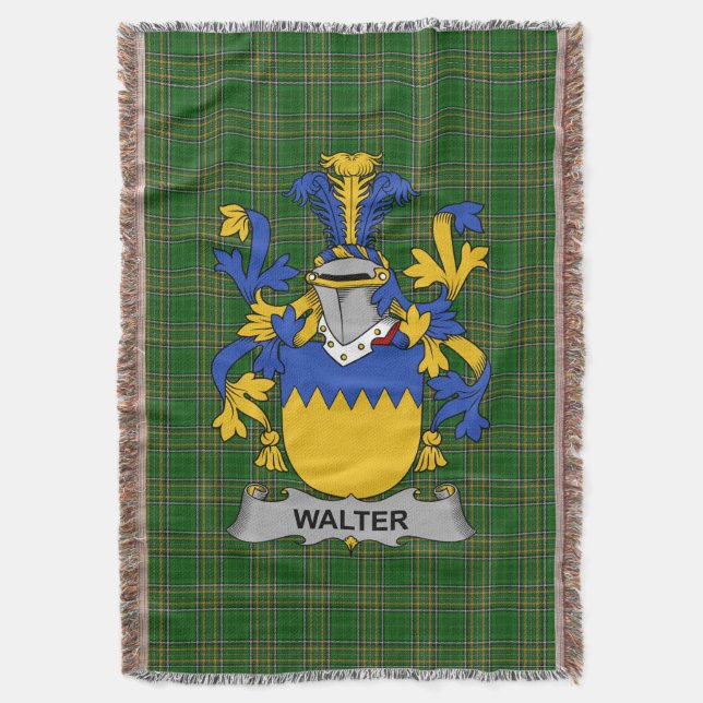 Couverture Irish Walter Coat of Arms Family Crest Irlande (devant Vertical)