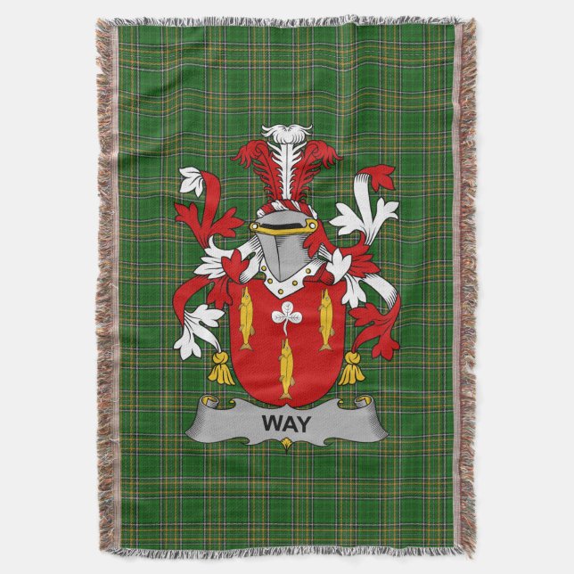 Couverture Irish Way Armoiries Famille Crest Irlande (devant Vertical)