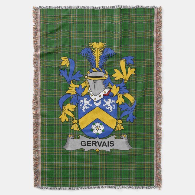 Couverture Irlandais Gervais Manteau d'armoiries Famille Cres (devant Vertical)