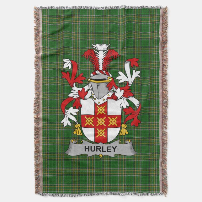 Couverture Irlandais Hurley ou O_Hurley Armoiries de famille  (devant Vertical)
