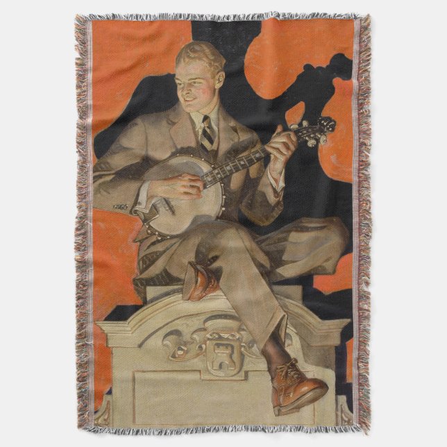 Couverture J.C. Leyendecker Joueur de banjo 1920 Art déco Art (devant Vertical)