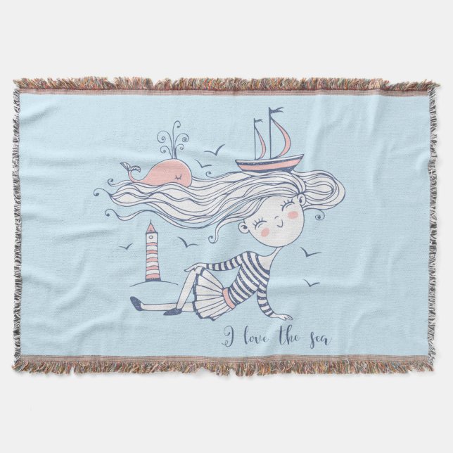 Couverture J'aime la mer Whimsical Nautical (Devant)