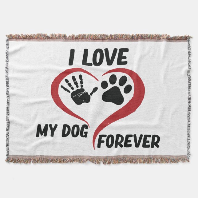 Couverture J'aime mon chien jeter l'oreiller (Devant)