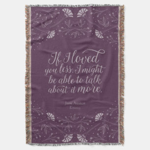 Couverture Jane Austen Emma Violet Floral Citation Amour