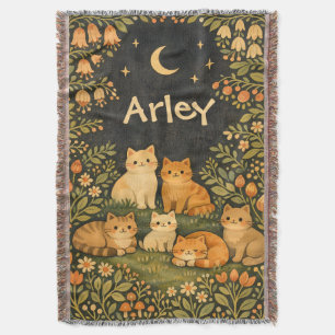 Couverture Jardin de chats fantaisiste personnalisé