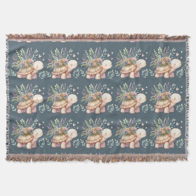 Couverture Jardin de Cottage Tortue Aquarelle (Devant)