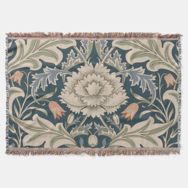 Couverture Jardin Floral William Morris Severn Fleur Classiqu (Devant)