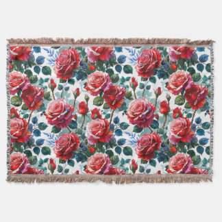 Couverture Jardin Rose romantique Imprimer