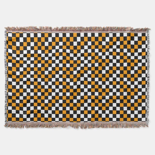 Couverture Jaune à carreaux noir et blanc  (Devant)