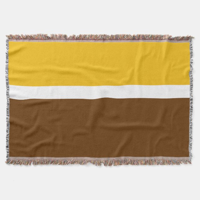Couverture Jaune blanc Brown couleur pâle Conception des bloc (Devant)