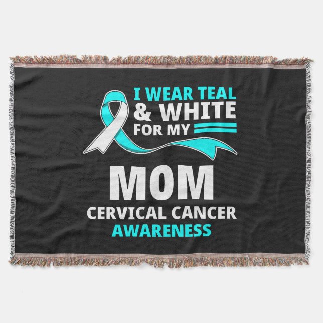Couverture Je Porte Le Sarcelle Et Blanc Ma Mère Cancer Du Co (Devant)