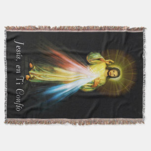 Couverture Jesus Divina Misericordia en Ti Confio Colcha
