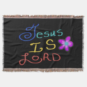 Couverture Jésus est SEIGNEUR Écriture Colorée Noir