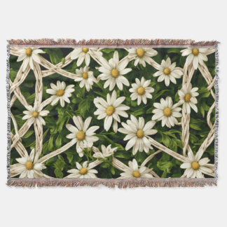 Couverture jetée  Éternelle Floraison Tissage Roti