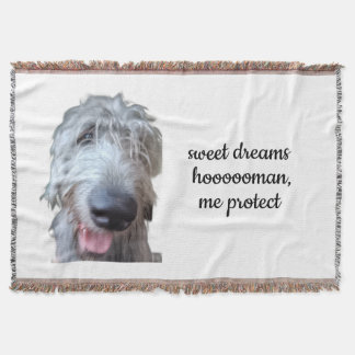 Couverture jetée Irish Wolfhound – Douces Rêves