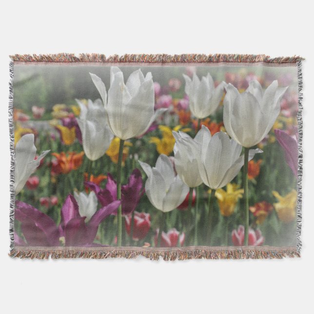 Couverture Jeter une couverture/tulipes (Devant)