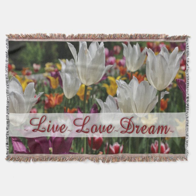 Couverture Jeter une couverture/tulipes (Devant)