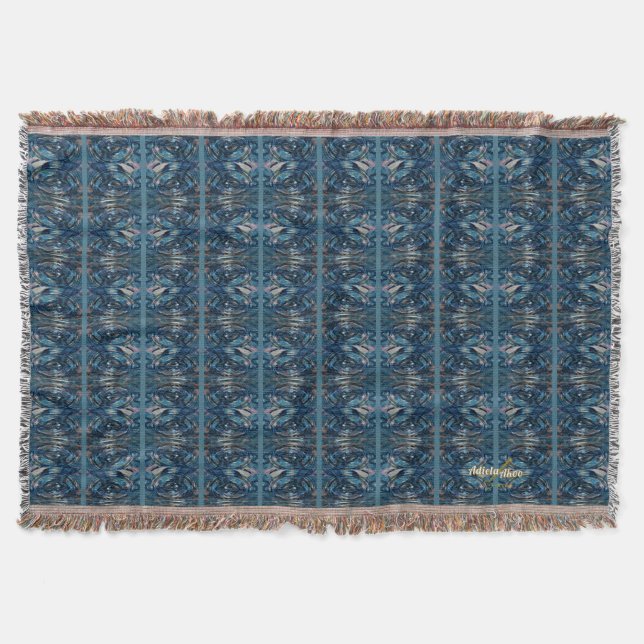 Couverture Jeu décoratif en bande bleue par la poète Adiela A (Devant)