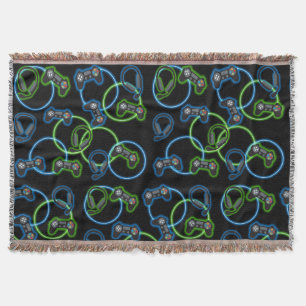 Couverture Jeu vidéo Neon Blue & Green Motif