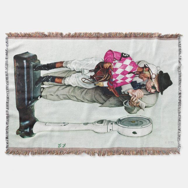 Couverture Jockey Weighin by Norman Rockwell (Devant)