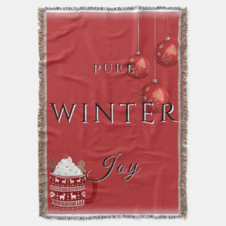 Couverture Joie hivernale pure avec cacao et ornements de Noë