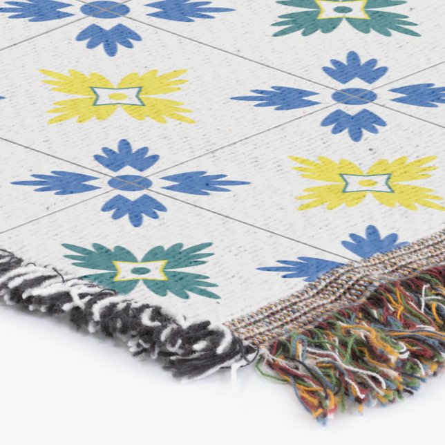 Couverture Joli carreaux de Lisbonne ou motif azulejo (Coin)