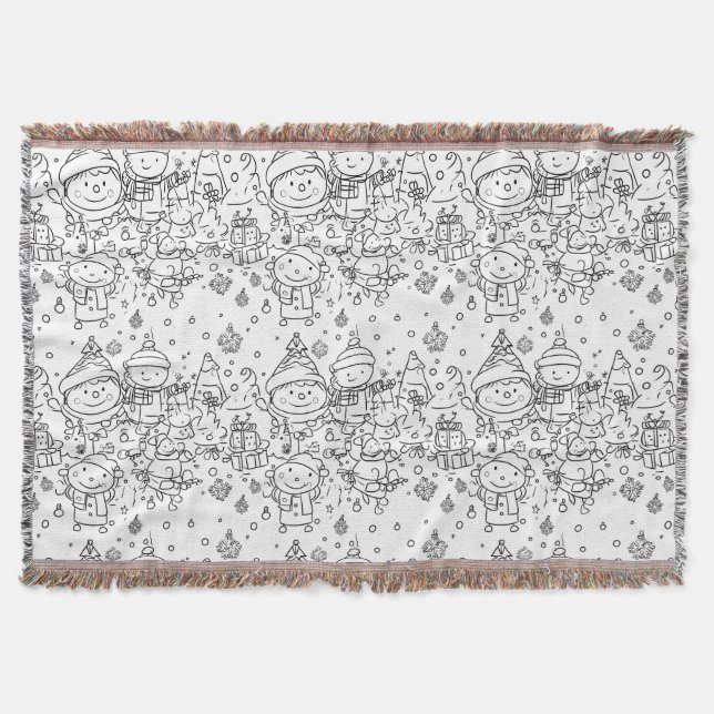 Couverture Joli motif de Noël en hiver à dessiner (2) (Devant)