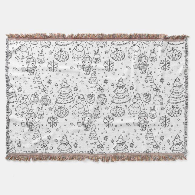 Couverture Joli motif de Noël en hiver à dessiner (3) (Devant)