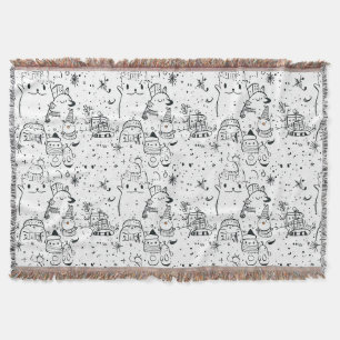 Couverture Joli motif de Noël en hiver à dessiner (4)