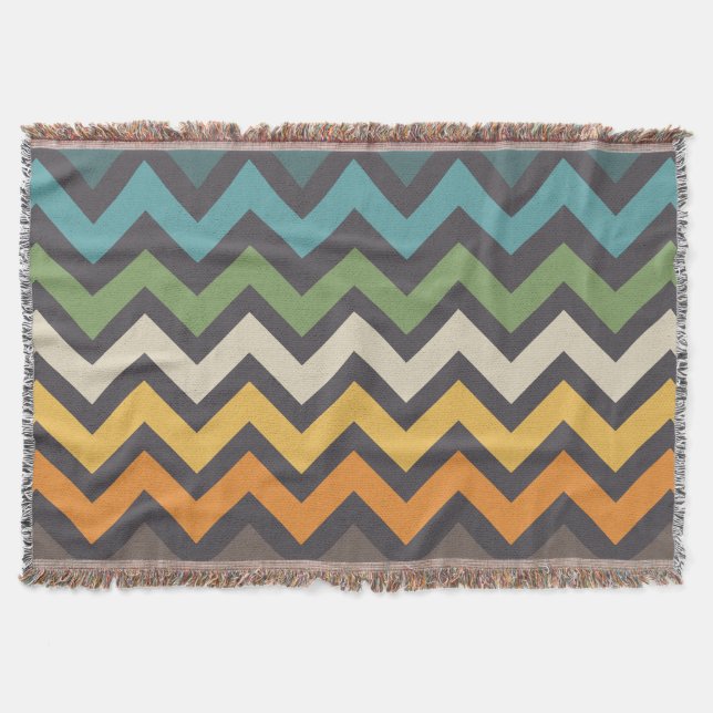 Couverture Joli motif de zigzag coloré (Devant)