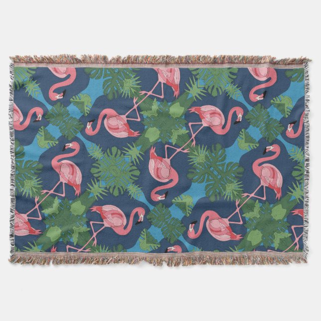 Couverture Joli motif flamant rose (Devant)