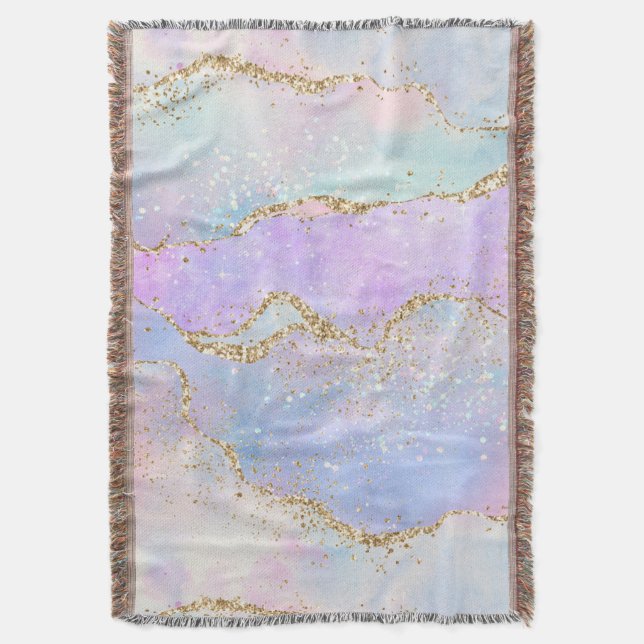 Couverture Joli Pastel Agate | Aquarelle de la veine Parties  (devant Vertical)