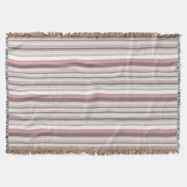 Couverture Jolies rayures blanches marron (Devant)