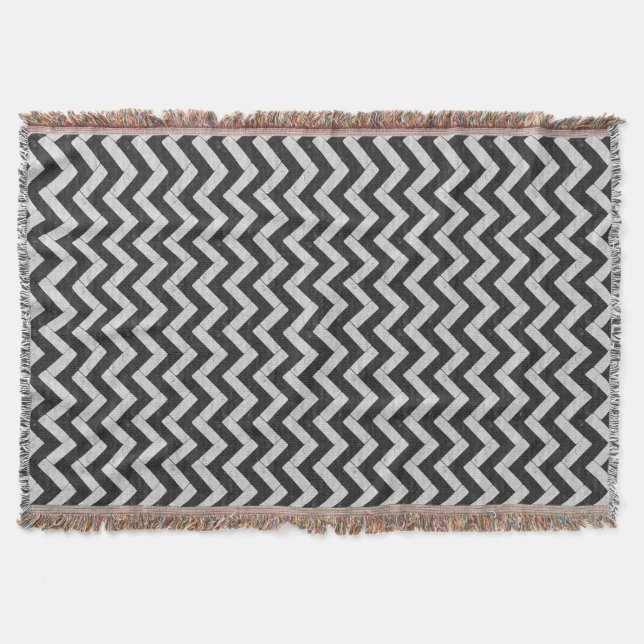 Couverture Jolies rayures de marbre noir et blanc (Devant)