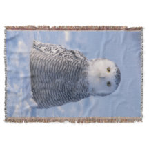 Jote Arctic Snowy Owl Photo Conçu Tissé