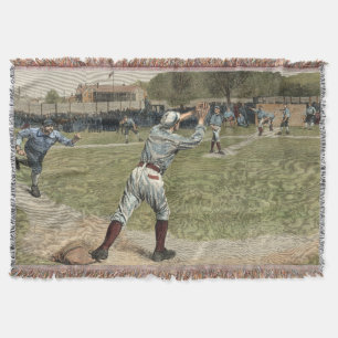 Couverture Joueur de baseball lancé à la deuxième base