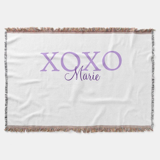 Couverture Jour de la Saint Valentin Xoxo ajouter nom pastel  (Devant)