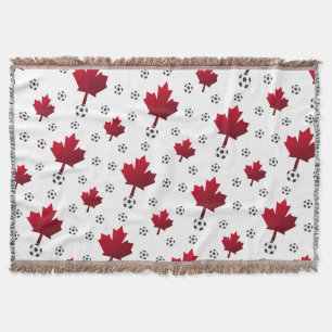 Couverture Jour de match de soccer canadien Maple Leaf