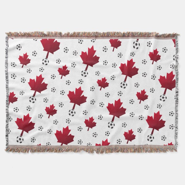 Couverture Jour de match de soccer canadien Maple Leaf (Devant)